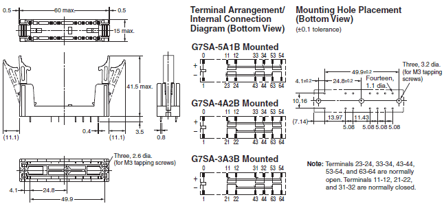 G7SA Dimensions 14 