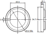 A22E / A22NE-P Dimensions 44 