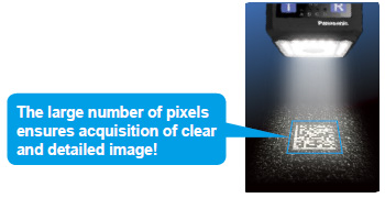 The large number of pixels ensures acquisition of clear and detailed image!