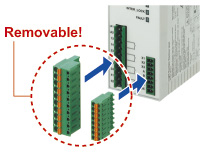 Removable terminal blocks reduce maintenance time [SF-C11/SF-C14EX]