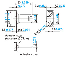 Right-angle actuator (SG-K22)